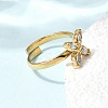 304 Stainless Steel Cubic Zirconia Finger Rings RJEW-C169-01G-03-2