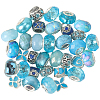 Alloy Rhinestone/Resin European Beads MPDL-SC0001-11B-1