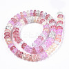 Transparent Crackle Glass Beads X-GLAA-S192-003-2