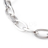 304 Stainless Steel Cable Chain Bracelets BJEW-JB06194-02-2