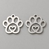 304 Stainless Stel Pendants STAS-WH0043-33P-1