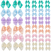 72Pcs 6 Colors Bowknot Polyester Ornament Accessories DIY-SP0003-60B-1