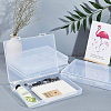 Transparent Plastic Bead Containers CON-BC0006-06B-7