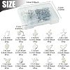 64Pcs 16 Styles Anti-Tarnish 201 Stainless Steel Charms STAS-FS0001-63-4