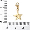 304 Stainless Steel Star Pendant Decoration STAS-S165-08G-3