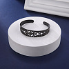 Witch Knot Hollow Out 304 Stainless Steel Cuff Bangles for Women FS-WG44EC4-03-2
