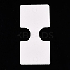 Folding Flower Pattern Paper Jewlery Display Cards for Necklaces CDIS-T004-22-3