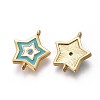 Brass Enamel Links KK-F783-16G-2