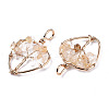 Natural Citrine Pendants G-T131-97-3