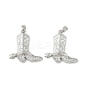 Brass Micro Pave Cubic Zirconia Pendants KK-F908-18P-1