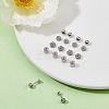 2Pairs Carbon Steel Micro Pave Cubic Zirconia Stud Earrings for Women EJEW-HS0001-16P-4