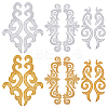 6 Styles Auspicous Cloud Ethnic Style PVC Sequin Embroidery Polyester Cloth Iron On Patches PATC-GA0001-33-1
