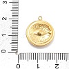 304 Stainless Steel Enamel Rhinestone Pendants RESI-R155-020G-03-3