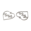 Non-Tarnish 304 Stainless Steel Pendants STAS-L020-011P-2