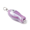 Fish Shaped Evil Eye Glazed Porcelain Pendants PALLOY-JF03803-4