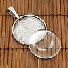 25mm Transparent Clear Domed Glass Cabochon Cover for Photo Pendant Making TIBEP-X0008-FF-4