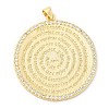 Brass with Cubic Zirconia Pendants X-KK-K332-16B-G-2