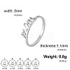 Mother's Day 201 Stainless Steel Finger Rings FS-WG75A9C-01-1