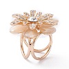 Alloy Rhinestone Women Lady Girls Fashion Scarf Ring Buckle LS-JEWB-WH0011-12KCG-1