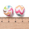 Food Grade Eco-Friendly Printed Silicone Beads SIL-A013-01A-20-3