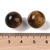 Natural Tiger Eye No Hole Sphere Beads G-K353-04C-04-3