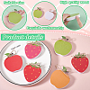 6Pcs Wood Fruits Figurines AJEW-GA00022-4