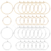 32Pcs 2 Sizes 2 Colors 316 Surgical Stainless Steel Wine Glass Charms Rings STAS-LP0001-08-1