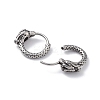 304 Stainless Steel Dragon Hoop Earrings for Men Women EJEW-F312-05AS-2