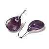 Natural Amethyst Teardrop Dangle Earrings EJEW-I315-02P-01-2