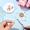 30Pcs 5 Colors Natural Cultured Freshwater Pearl Two Sides Polished Charms PALLOY-YW00092-5