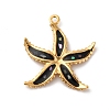 304 Stainless Steel Pave Natural Shell Pendants STAS-D362-05G-1