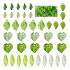 320Pcs 8 Style Transparent Acrylic Pendants TACR-TA0001-18-1