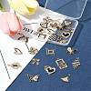 24Pcs 12 Styles Alloy Enamel Pendants ALRI-FS0001-05-9