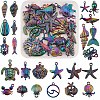 24 Pcs Ocean Themed 316L Surgical Stainless Steel  Pendants JX096A-1
