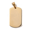 PVD Vacuum Plating 304 Stainless Steel Pendants STAS-D179-08G-2