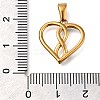 Ion Plating(IP) 304 Stainless Steel Pendants with Rhinestone STAS-Z113-12G-02-3