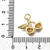 Brass Micro Pave Clear Cubic Zirconia Pendants ZIRC-I070-114G-3