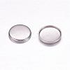 Tarnish Resistant 304 Stainless Steel Plain Edge Bezel Cups STAS-F117-49P-2