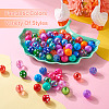 82Pcs 32 Style Opaque & Transparent Acrylic Beads MACR-TA0001-24-5