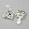 Transparent Resin Big Pendants RESI-TAC0024-01B-2