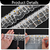 10 Yards Double Layer Polyester Pleated Lace Trim DIY-FG0006-46-4