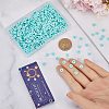 3 Strands Flat Round Handmade Polymer Clay Beads CLAY-SC0001-69E-3