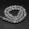 Natural Quartz Crystal Beads Strands X-G-F570-01-8mm-2