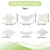 3Pcs 3 Styles Natural Xiuyan Jade Pendants DIY-CA0006-92-2