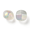 UV Plating Luminous Transparent Acrylic Beads OACR-P010-01B-2