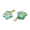 Lampwork Pendants GLAA-T023-06G-1