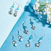 Blue Ocean Theme Earrings DIY Making Kits DIY-SC0017-90-5