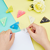 24Pcs 6 Colors Plastic Bulldog Binder Clips TOOL-GA0001-63-3