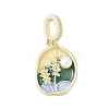 Brass Enamel Pendants KK-F886-01G-04-1