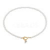 1Pc Brass Clear Cubic Zirconia Letter Pendant Necklaces NJEW-LP0001-32P-1